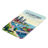 Stamford Connecticut Magnet (Linke Seite)