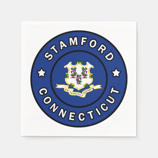 Stamford Connecticut Serviette (Vorderseite)