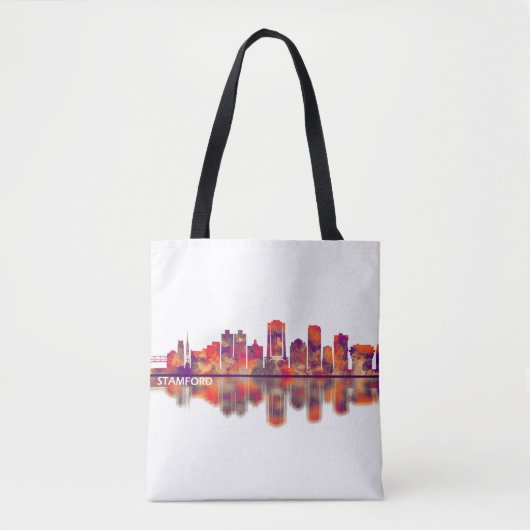Stamford Connecticut Skyline Tasche (Vorderseite)