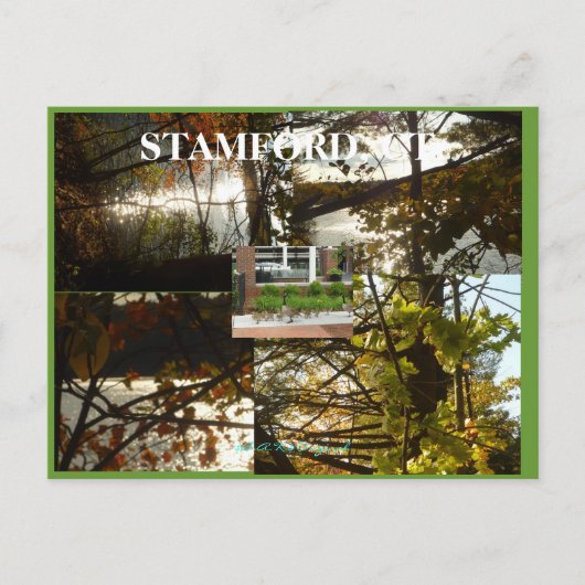 Stamford, Ct. Postkarte (Vorderseite)