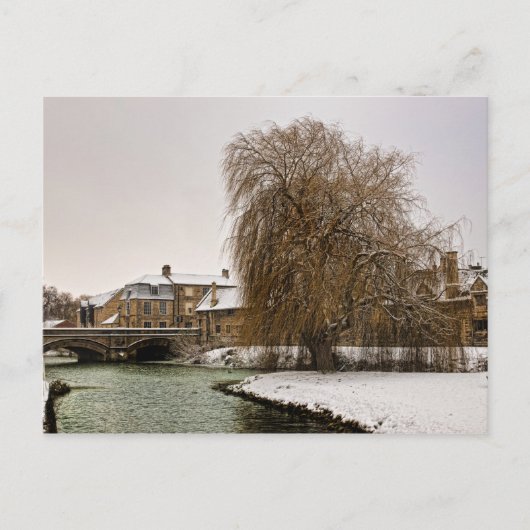 Stamford im Winter Postkarte (Vorderseite)