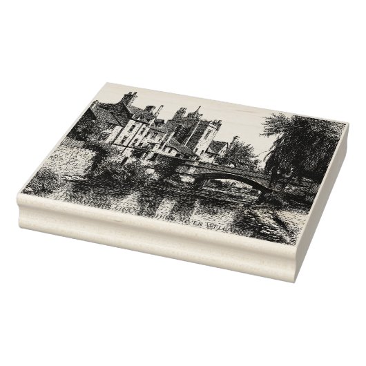 Stamford, Lincolnshire, Fluss Welland Gummistempel (Stempel)