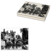 Stamford, Lincolnshire, Fluss Welland Gummistempel (Stempel)