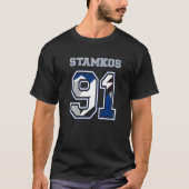 Stamkos 91 Stammer Tampa Bay Beruflicher Eishahn T-Shirt (Vorderseite)