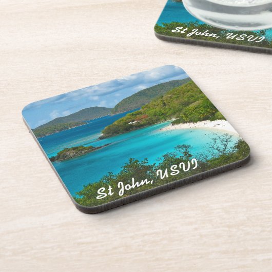 Stamm-Bucht, Johannes USVI Getränkeuntersetzer (Linke Seite)