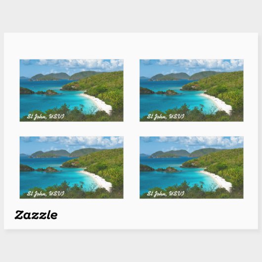 Stamm-Bucht, Johannes USVI Rechteckiger Aufkleber (Blatt)