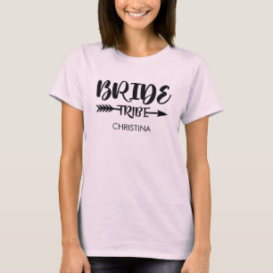 Stamm Custom Bridesmaid Name pink T-Shirt