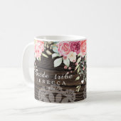 Stamm der Rustikalen Blumenbride Kaffeetasse (Vorderseite Links)