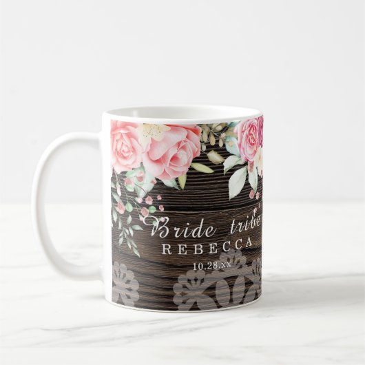 Stamm der Rustikalen Blumenbride Kaffeetasse (Links)