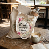 Stamm der Wasserfarbe Boho Blumendraht Tragetasche