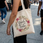 Stamm der Wasserfarbe Boho Blumendraht Tragetasche