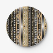 Stamm-, Ethnisch-, Zierbadehandtuch-Set Pappteller (Vorderseite)