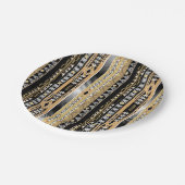 Stamm-, Ethnisch-, Zierbadehandtuch-Set Pappteller (Schrägansicht)