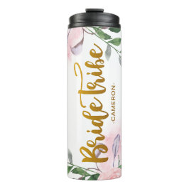 Stamm Floral und Imitate Gold mit Namen Thermosbecher