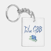 Stamm GBB mit Rose Schlüsselanhänger (Vorderseite links)