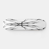 Stamm Hirsch Schädel Tattoo Fantasy Natural Wood Skateboard (Horizontal)