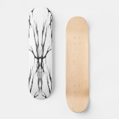 Stamm Hirsch Schädel Tattoo Fantasy Natural Wood Skateboard (Vorderseite)