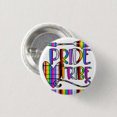 Stamm - LGBTQ+ inklusiver Regenbogen Button (Vorne & Hinten)