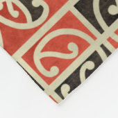 Stamm Maori Kowhaiwhai Koru Neuseeland Muster Fleecedecke (Ecke)