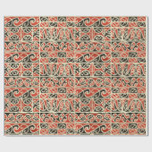 Stamm Maori Kowhaiwhai Koru Neuseeland Muster Geschenkpapier (Flach)