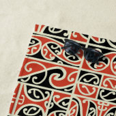 Stamm Maori Kowhaiwhai Neuseeland Muster Zoll Strandtuch (Beispiel)
