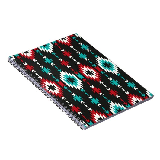 Stamm nahtlos buntes geometrisches Muster. ethnisc Notizblock (Rechte Seite)