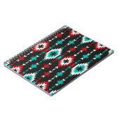 Stamm nahtlos buntes geometrisches Muster. ethnisc Notizblock (Linke Seite)