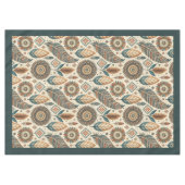Stamm Native Ethnic Pastellfarben Federn Tischdecke (Vorderseite (Horizontal))
