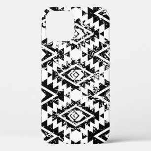 Stamm Navajo: Schwarz-weiß geometrisch. Case-Mate iPhone Hülle
