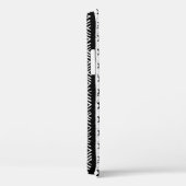 Stamm Navajo, Schwarz-weißes grünes Muster. Case-Mate iPhone Hülle (Rückseite / Rechts)