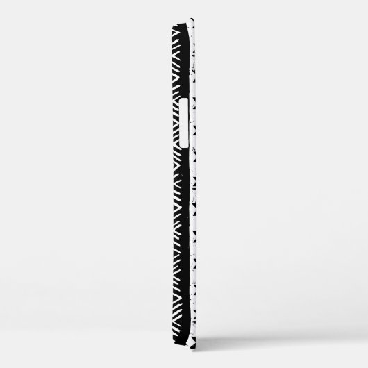 Stamm Navajo, Schwarz-weißes grünes Muster. Case-Mate iPhone Hülle (Rückseite / Rechts)