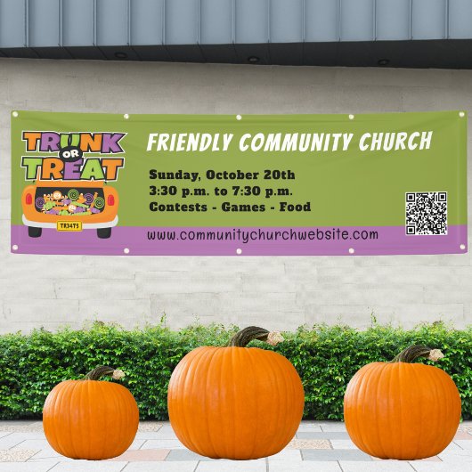 Stamm oder Behandle Halloween-Banner Banner
