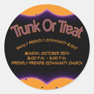 Stamm-oder Leckerei-Gemeinschaftskirchen-Familie Runder Aufkleber