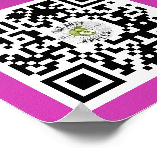 Stamm oder Leckerei Halloween-Banner qr-Code Poster (Ecke)