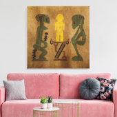 Stamm-Ritual-Szene Leinwanddruck (Insitu (Wohnzimmer))