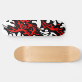 Stamm Tattoo Blades (rot und schwarz) Skateboard (Horizontal)