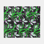 Stamm und Blüten Fleecedecke (Vorderseite (Horizontal))
