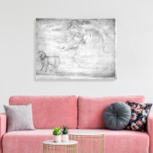 Stamm und Kopf eines RAM Leinwanddruck (Insitu (Wohnzimmer))