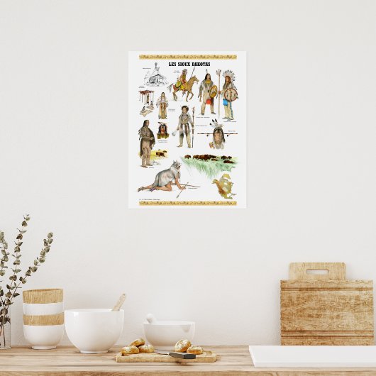 Stamm von Sioux- Dakota Poster (Küche)