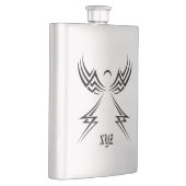 Stammangel-Monogramm-Flasche Flachmann (Rechts)