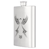 Stammangel-Monogramm-Flasche Flachmann (Links)