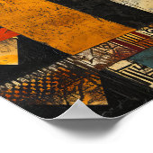 Stammbände: Abstrakte afrikanische Fusion Poster (Ecke)