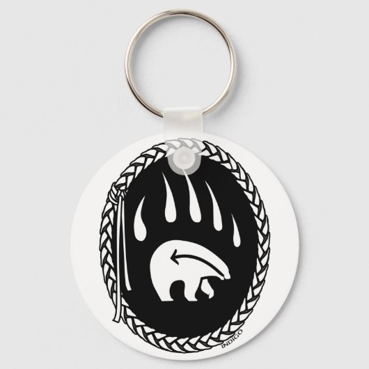 Stammbären Kunst Schlüsselkette Bärengeschenke Schlüsselanhänger (Vorderseite)