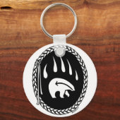 Stammbären Kunst Schlüsselkette Bärengeschenke Schlüsselanhänger (Vorderseite)