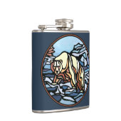 Stammbärenflasche mit individueller Bärentrinkflas Flachmann (Rechts)