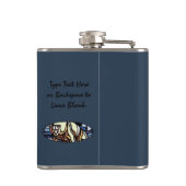 Stammbärenflasche mit individueller Bärentrinkflas Flachmann (Rückseite)