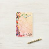 Stammbaum Beige Post-it Klebezettel (Auf Schreibtisch)