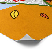 Stammbaum Custom 5 Foto Collage Herbst Blätter Poster (Ecke)