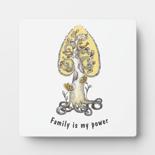 Stammbaum Fotoplatte (Vorderseite)