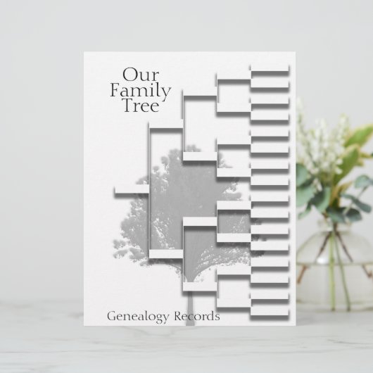 Stammbaum Genealogie Pedigree (Stehend Vorderseite)